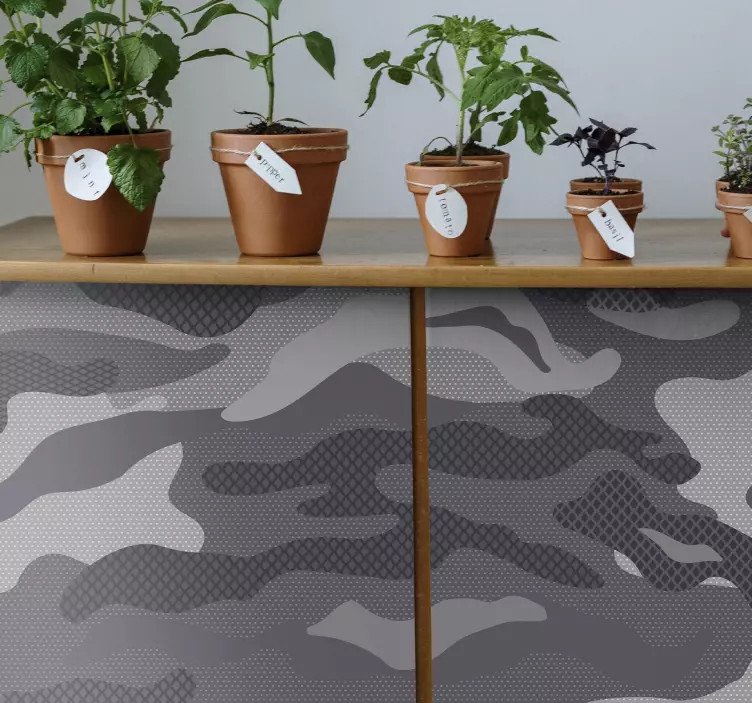 γκρι καμουφλάζ βινύλιο - TenStickers