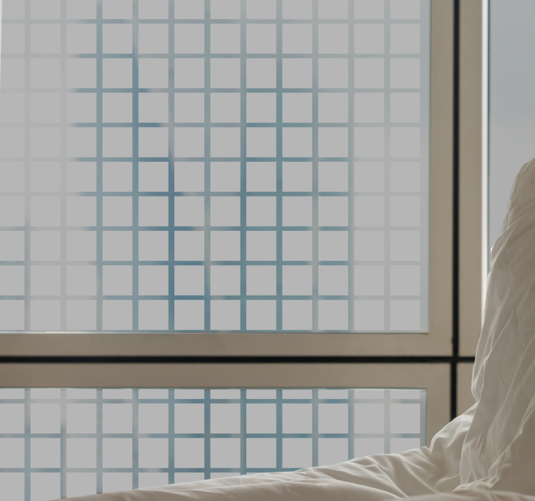 αυτοκόλλητο παράθυρο γκρι τετράγωνα - TenStickers