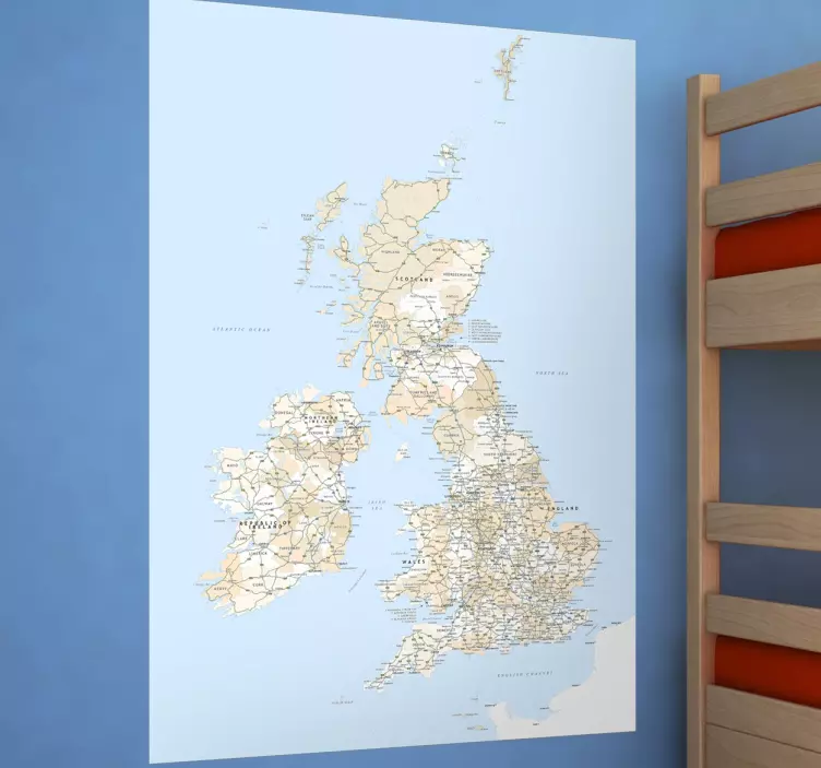 αυτοκόλλητο τοίχου της Μεγάλης Βρετανίας - TenStickers