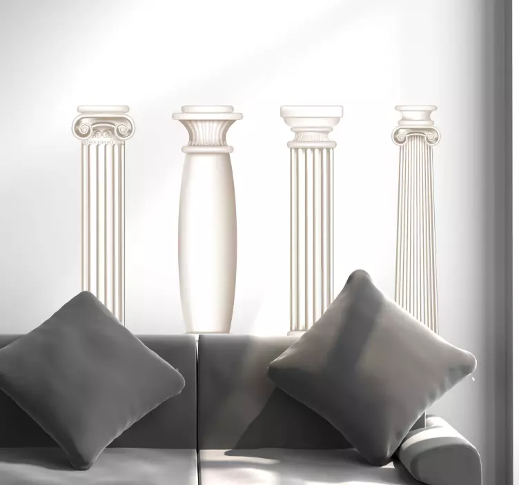 αυτοκόλλητο με ελληνικές στήλες - TenStickers