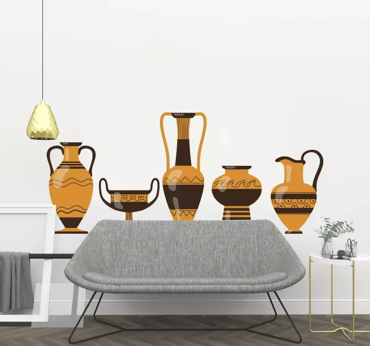 αυτοκόλλητο αντικειμένου ελληνικής κεραμικής - TenStickers