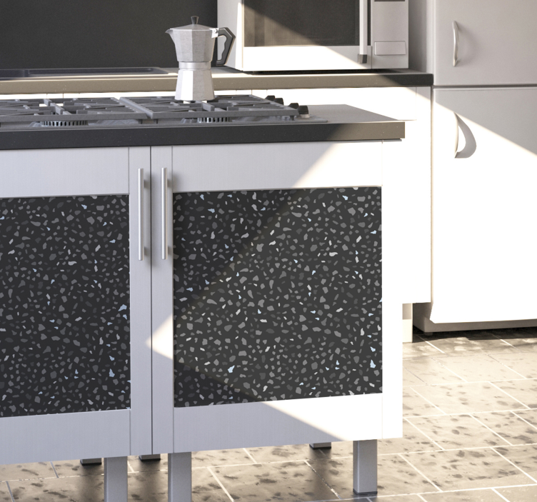 αυτοκόλλητο γκρι πέτρινα έπιπλα - TenStickers