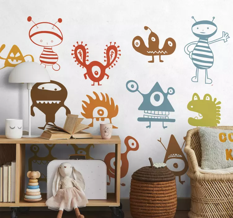 αυτοκόλλητο ομάδα αλλοδαπών τέρας - TenStickers