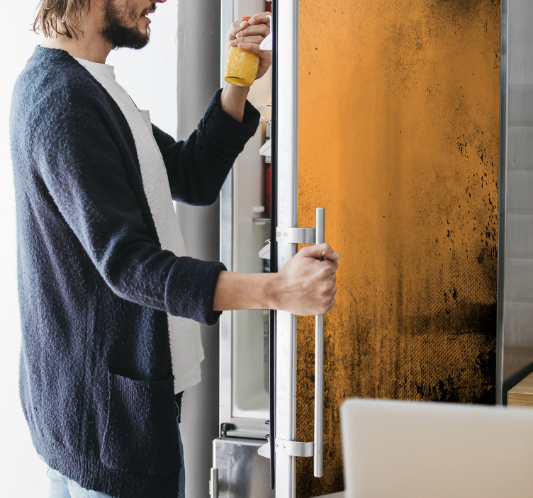 Grunge υφή ψυγείο - TenStickers