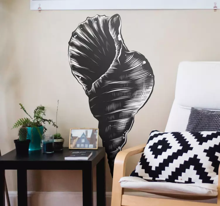 χέρι σχεδίασης αυτοκόλλητα vintage κέλυφος κοχυλιών - TenStickers