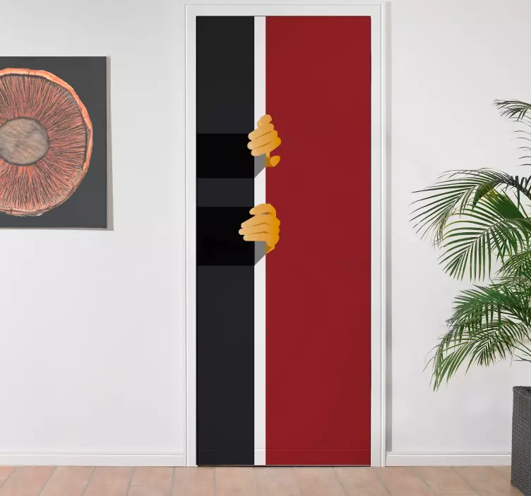 αυτοκόλλητο στα χέρια γύρω από την πόρτα - TenStickers