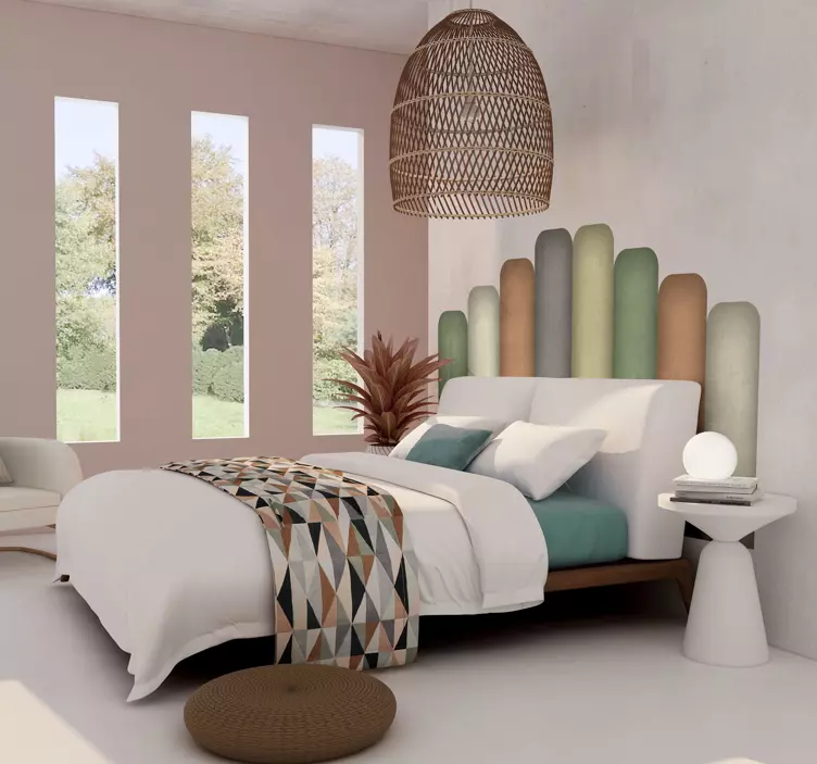 Αυτοκόλλητα κεφαλάρια καμπυλωτό απαλό σχέδιο - TenStickers