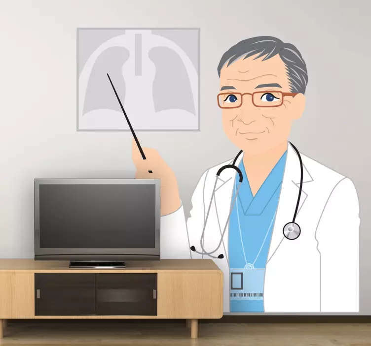 Αυτοκόλλητα υγείας εικονογράφηση ιατρικού επαγγελματία - TenStickers