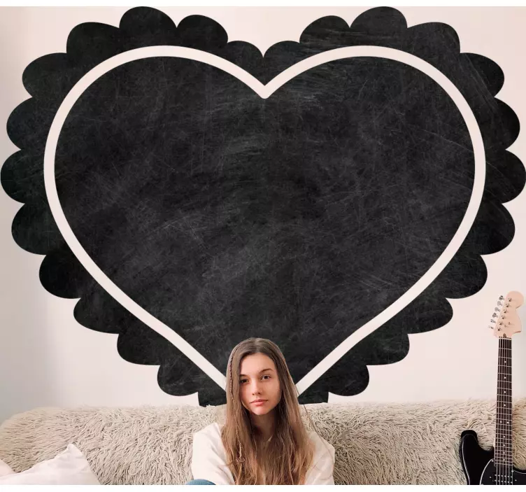 καρδιά σχήμα δροσερό σχήμα γράψτε σε αυτοκόλλητο - TenStickers