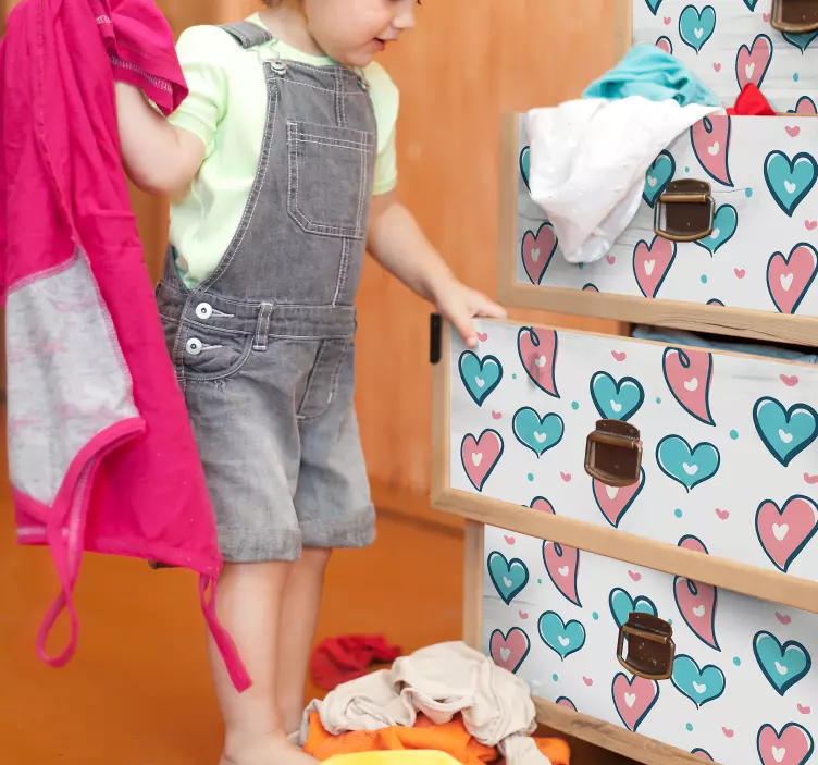 αυτοκόλλητο σχέδια καρδιών - TenStickers