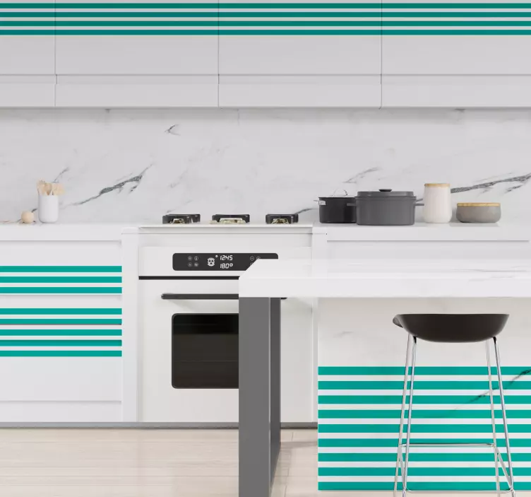 αυτοκόλλητο επίπλων οριζόντιων γραμμών - TenStickers