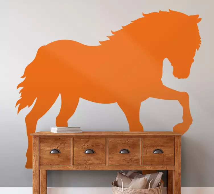 αυτοκόλλητο με άλογο κοιτάζοντας προς τα κάτω - TenStickers