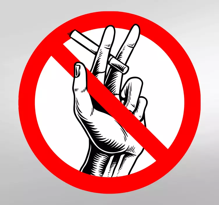 αυτοκόλλητο εικονίδιο τσιγάρου - TenStickers