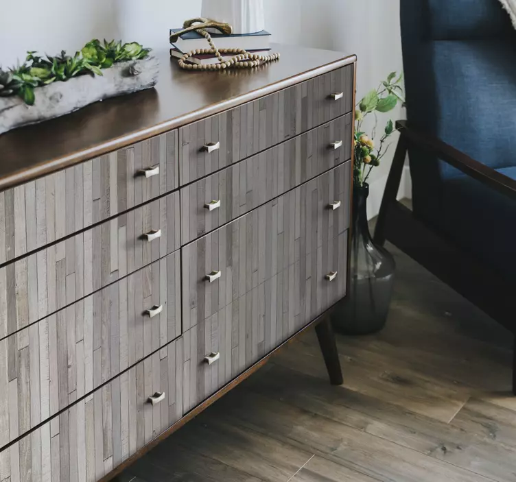 αυτοκόλλητο απομίμησης ξύλινων επίπλων - TenStickers