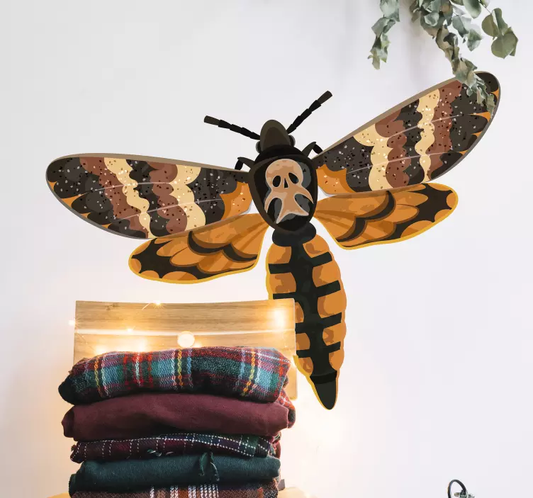 αυτοκολλητα τοιχου ζωα τησ ζουγκλασ περίπλοκο σχέδιο σκώρου - TenStickers