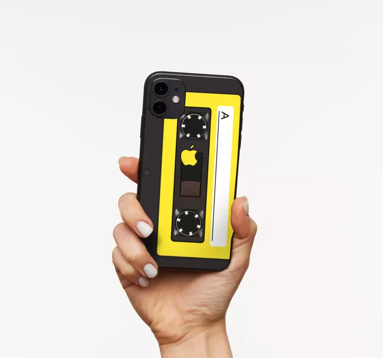 αυτοκόλλητο iphone στυλ τύπου κασέτας - TenStickers