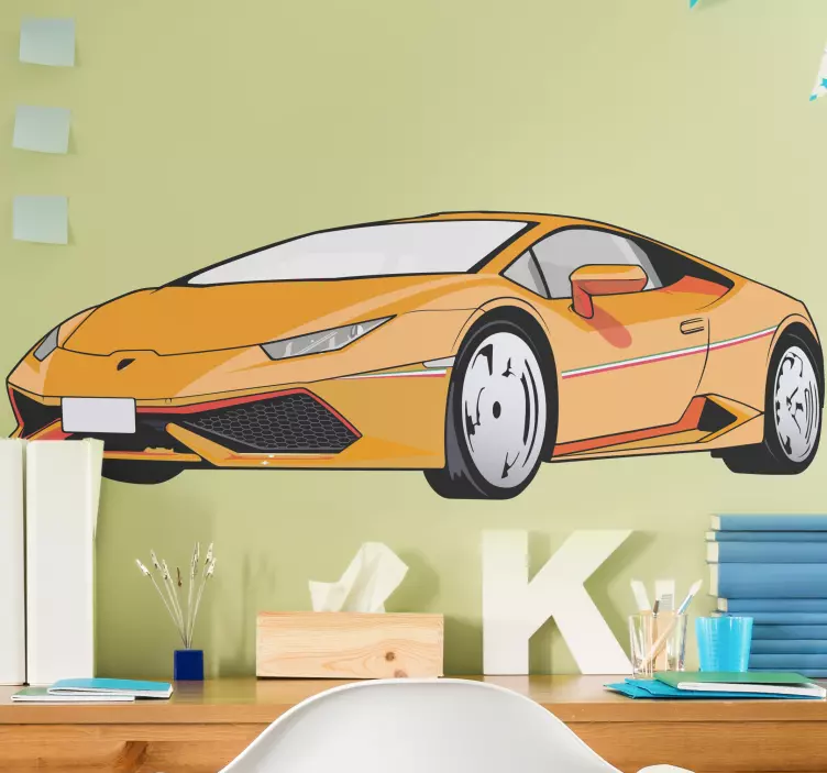 Ιταλικό αυτοκόλλητο βινυλίου σούπερ αυτοκινήτου - TenStickers