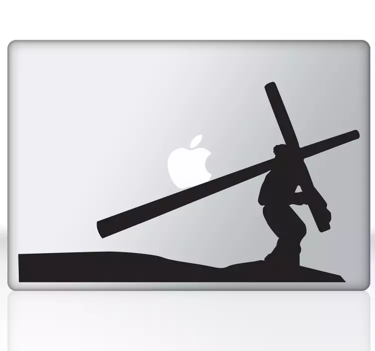 αυτοκόλλητο jesus christ cross laptop - TenStickers