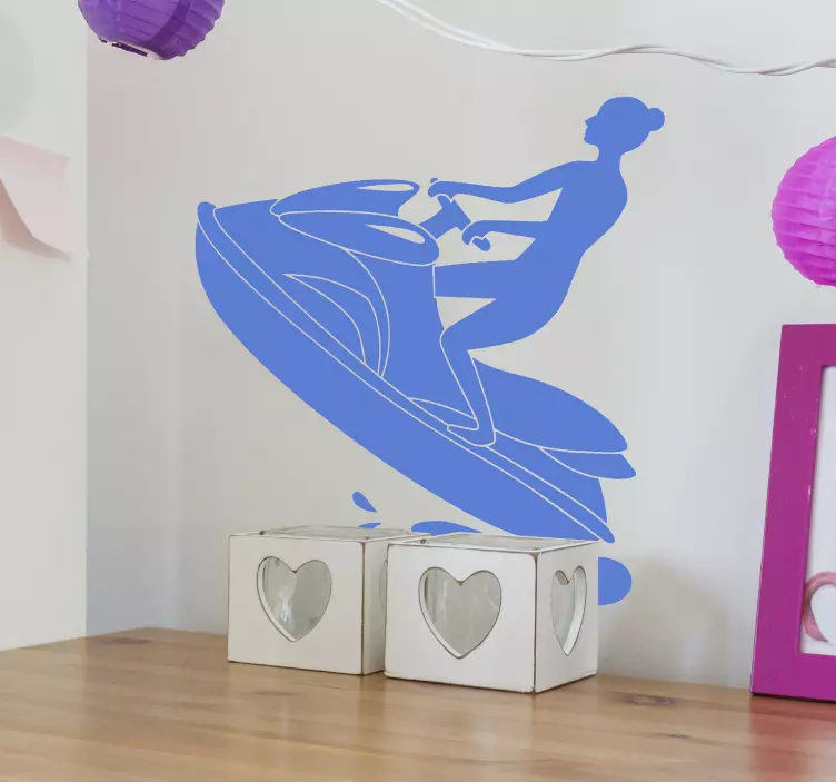 αυτοκόλλητο jetski σιλουέτα extreme sports - TenStickers