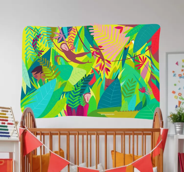 παιδική σκηνή της ζούγκλας - TenStickers