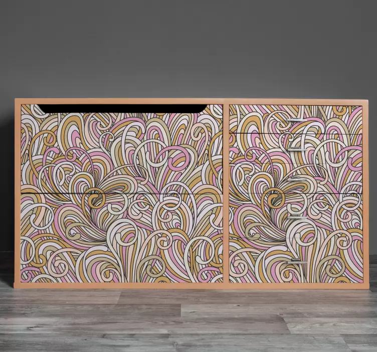 αυτοκόλλητο αφηρημένη επίπλων kallax - TenStickers