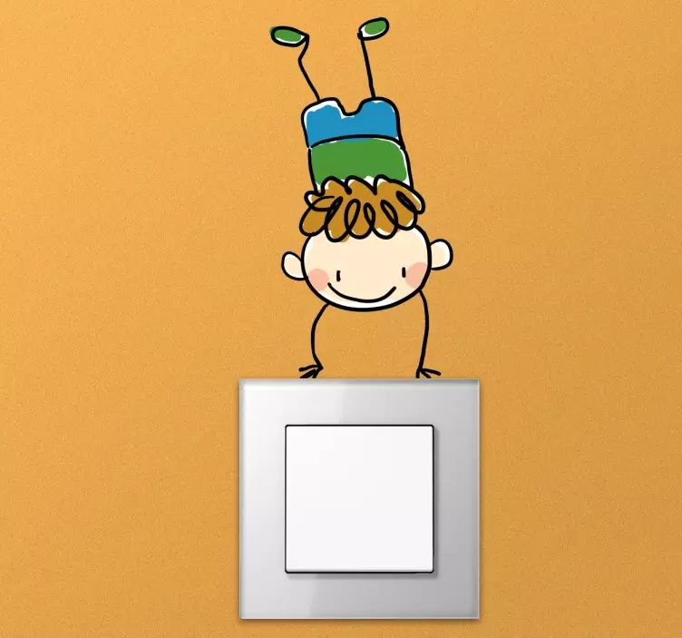 Αυτοκόλλητο με παιδική πιρουέτα διακόπτη φωτός - TenStickers