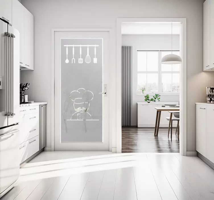 αυτοκόλλητο πόρτας κουζίνας μαγειρικής - TenStickers