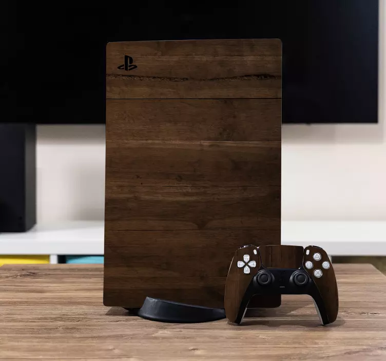 αυτοκόλλητο βινυλίου kona ξύλο ps5 - TenStickers