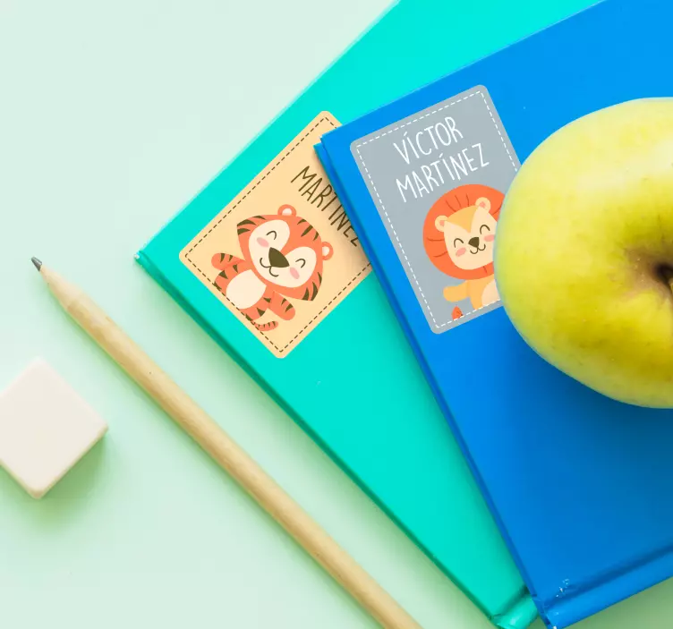 αυτοκόλλητο ετικέτες για εκπαιδευτικά σημειωματάρια - TenStickers