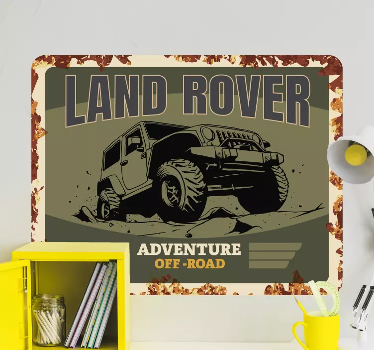 αυτοκόλλητο βινυλίου αυτοκινήτου land rover - TenStickers