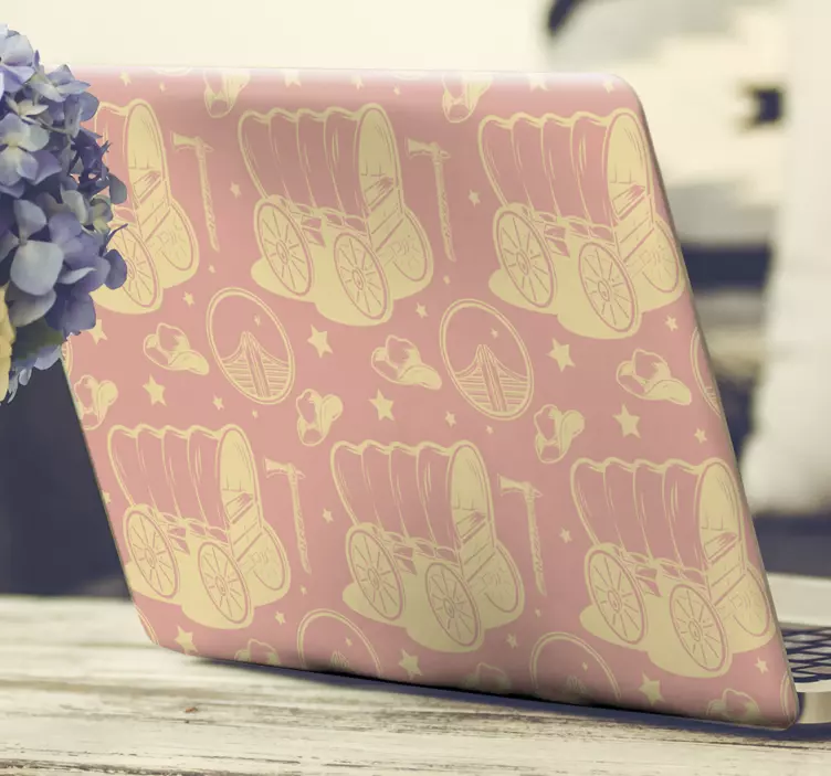 Αυτοκόλλητο για φορητό υπολογιστή Γλυκά Καροτσάκια - TenStickers