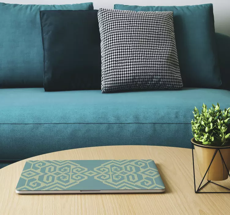 Αυτοκόλλητο για φορητό υπολογιστή γεωμετρικό σχέδιο - TenStickers