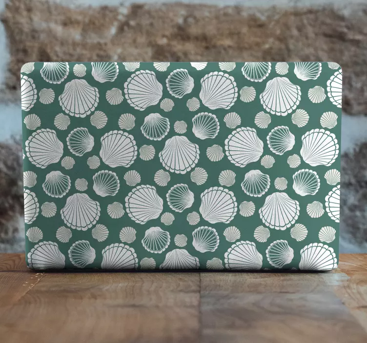 Αυτοκόλλητο για φορητό υπολογιστή κάλυμμα με μοτίβο κελύφους - TenStickers