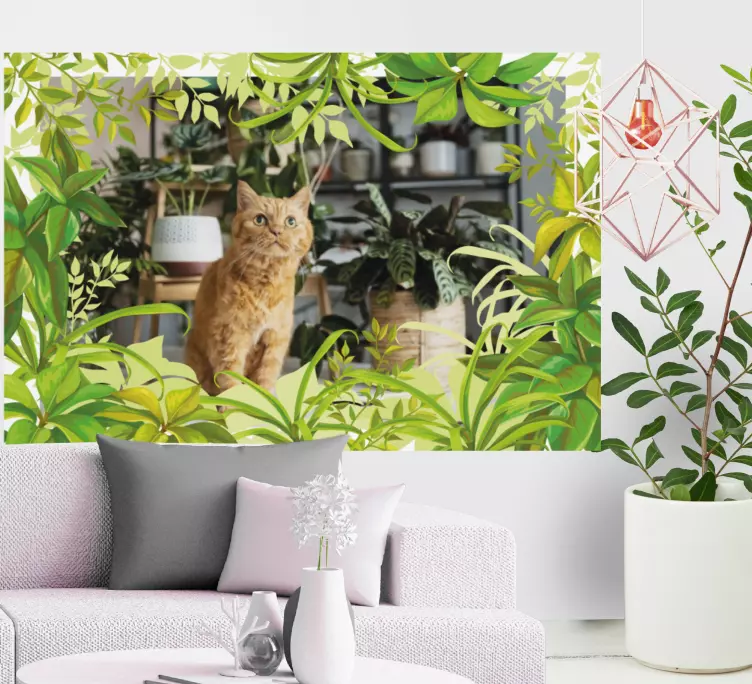 αυτοκόλλητα τοίχου με φύλλα και βότανα - TenStickers