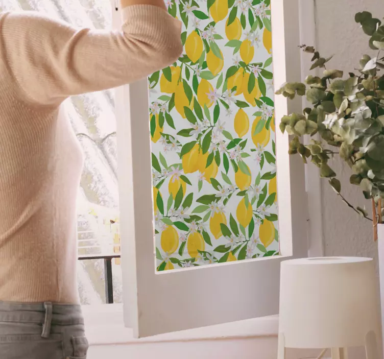 αυτοκόλλητο παράθυρο λεμονιάς - TenStickers