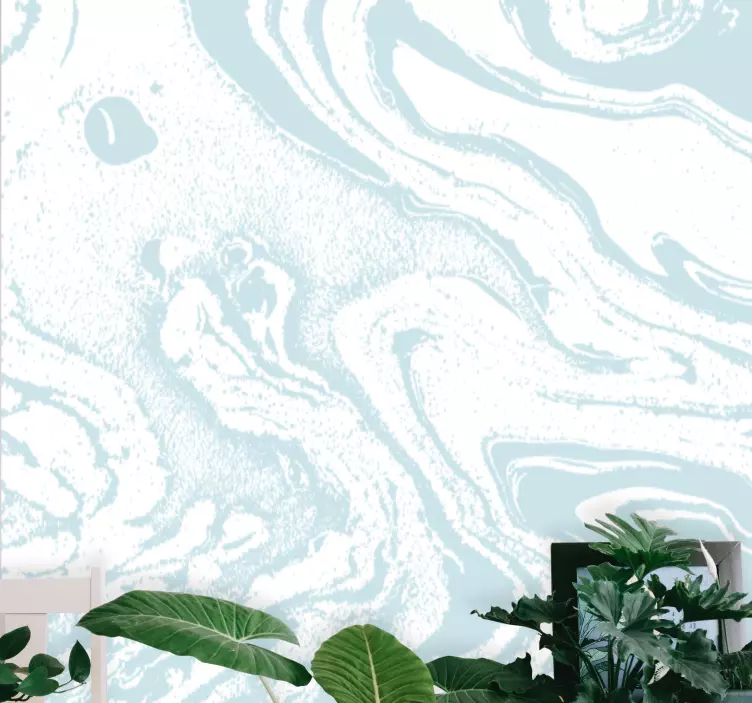 γαλάζιο μάρμαρο με εμφάνιση βινυλίου - TenStickers