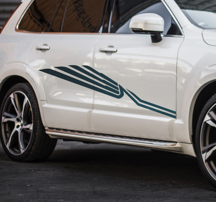 αυτοκόλλητο αυτοκινήτου με ανοιχτό μπλε χρώμα - TenStickers