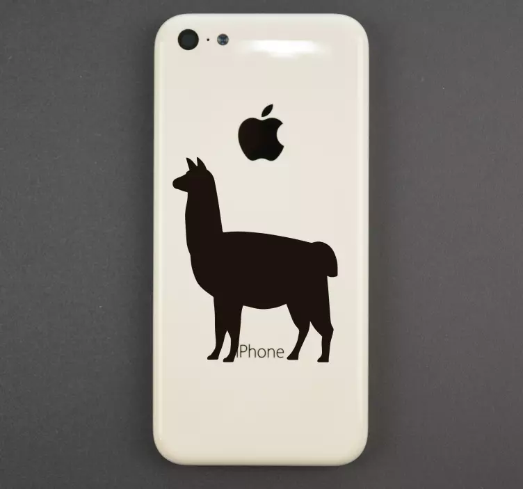 Αυτοκόλλητο με το llama iphone wall - TenStickers