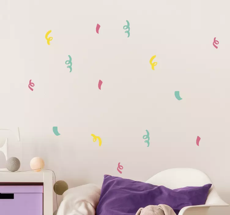 αυτοκόλλητο καιρό κομφετί εικονογράφηση - TenStickers