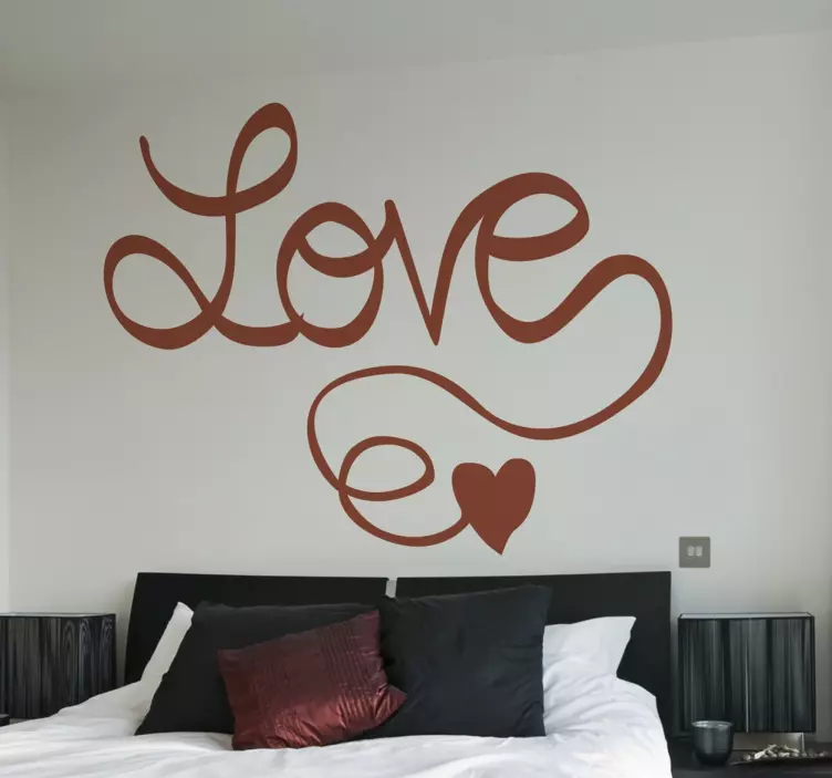 αυτοκόλλητο αγάπη στην καλλιγραφία - TenStickers