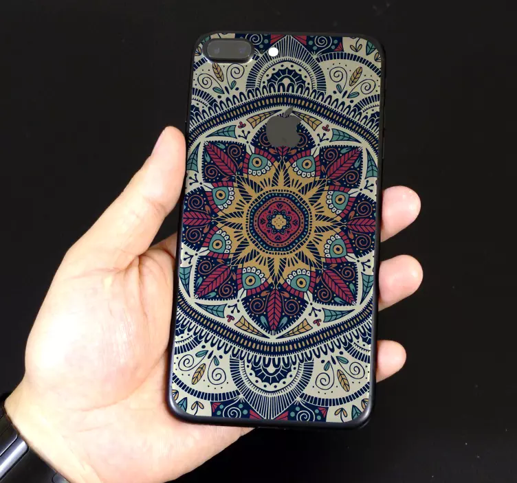 αυτοκόλλητο τηλεφώνου mandala iphone - TenStickers