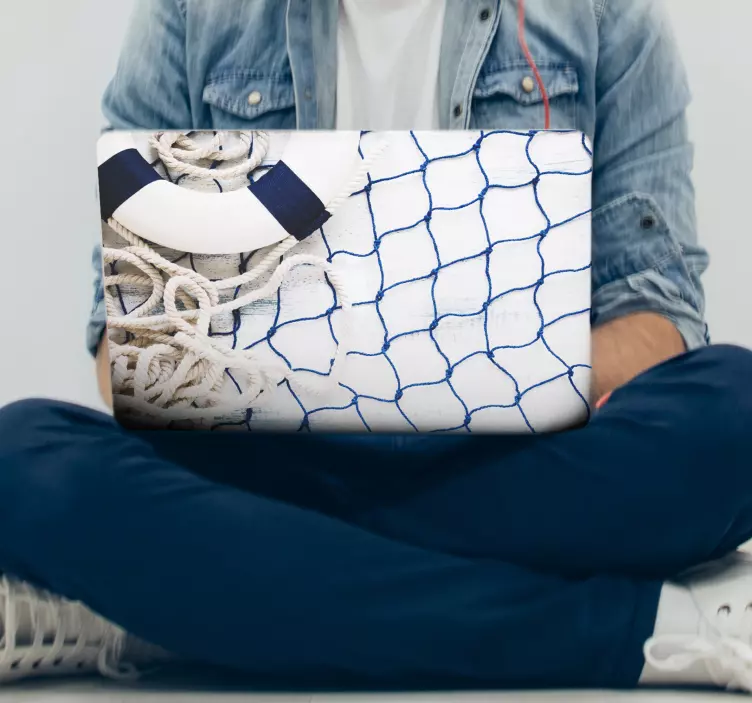 αυτοκόλλητο laptop net - TenStickers