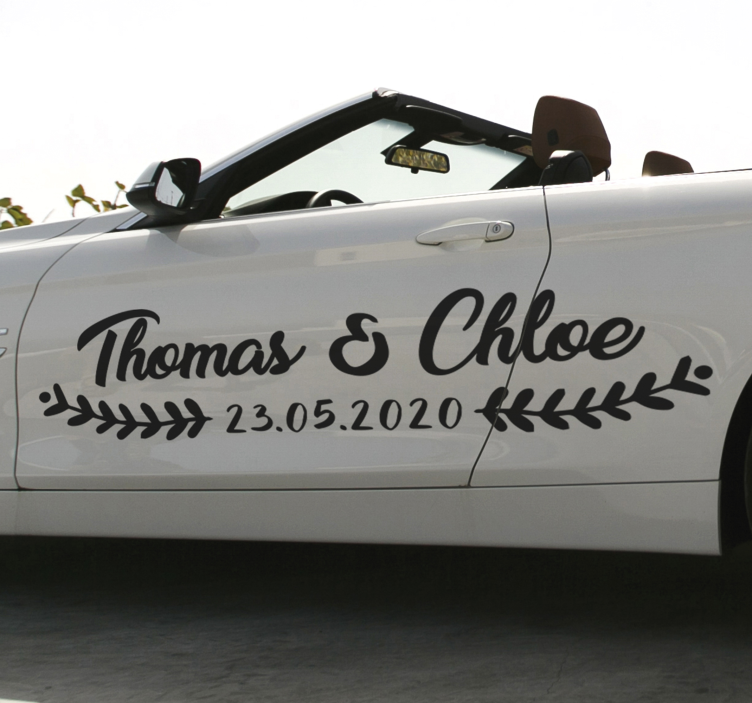 αυτοκόλλητο γάμου διακόσμηση γάμου - TenStickers