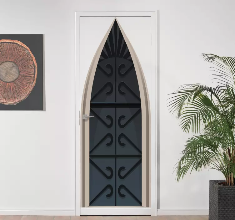 αυτοκόλλητο με φανταστική μεσαιωνική πόρτα - TenStickers