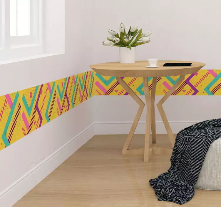 Μέμφις στυλ περίγραμμα τοίχου περίγραμμα - TenStickers