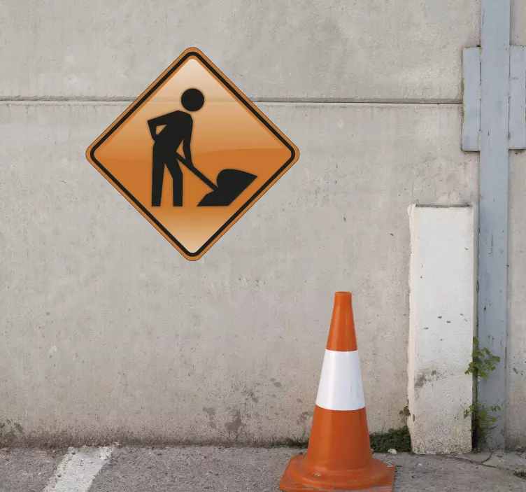 αυτοκόλλητο ανδρών στην εργασία - TenStickers