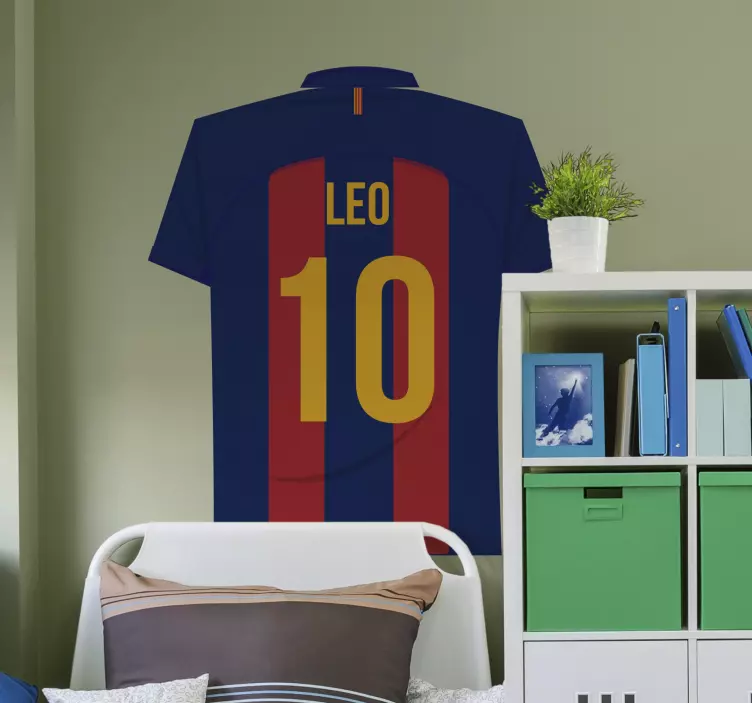 Messi ποδόσφαιρο τοίχου decal - TenStickers