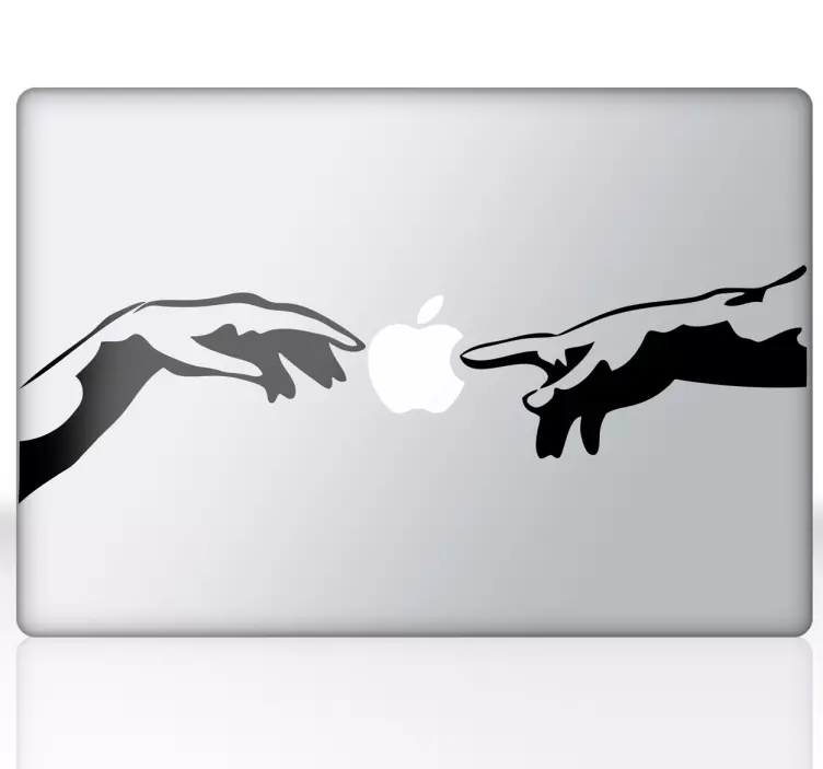 αυτοκόλλητο michelangelo god hands mac - TenStickers