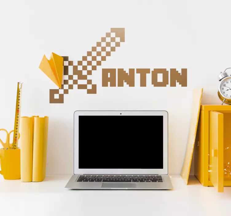 αυτοκόλλητο παιχνιδιού minecraft που προσαρμόζεται - TenStickers