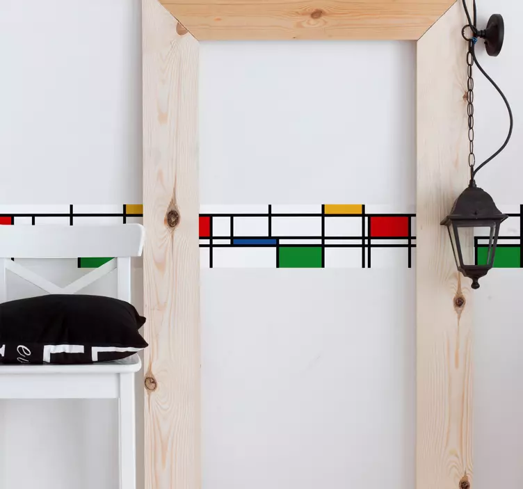 αυτοκόλλητο τοίχου μινιμαλιστικών χρωμάτων - TenStickers